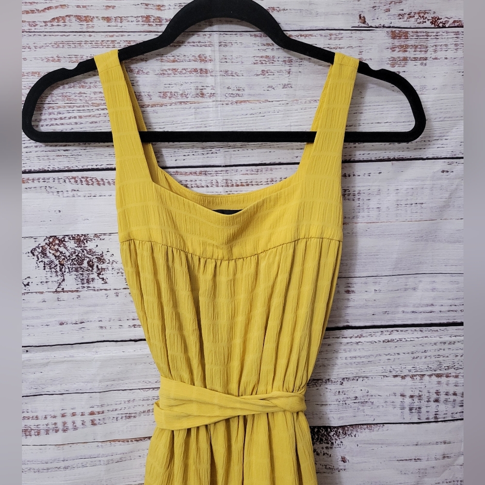 Slate and Willow Yellow Midi Dress S2 - Picture 4 of 7